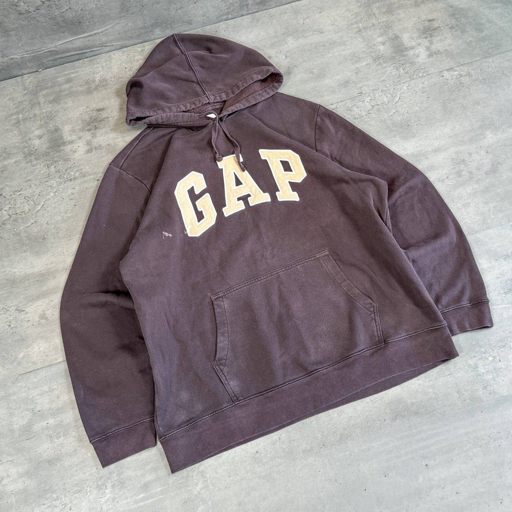 Y2K 2000's 00's Gap Arc Logo Collegiate Brown Travis Scott Style Hoodie